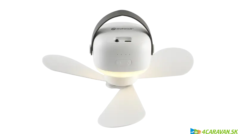 Outwell Aurelios Rechargeable Fan – dobíjateľný stropný ventilátor s LED osvetlením