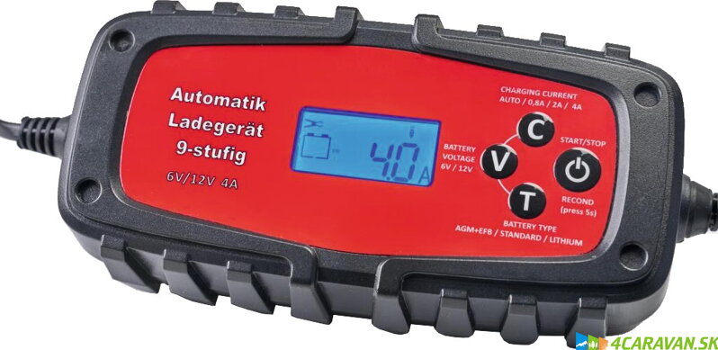 Inteligentná nabíjačka batérií AGM/GEL/LIFEPO4 - 4A