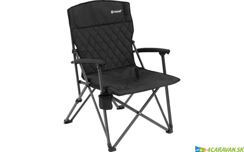 Outwell Derwent – polstrované skladacie kempingové kreslo s držiakom na nápoj