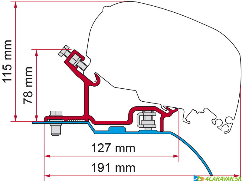 Adapter F80-F65 FD H3