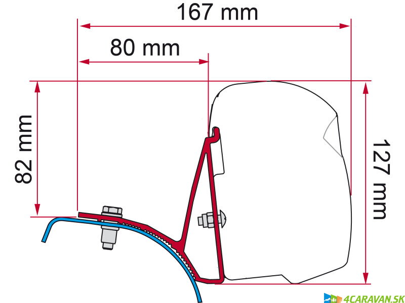 Adapter F43 Kit Renault Trafic, Opel Vivaro, Nissan Primastar (2001–2014) – H1 L1/L2