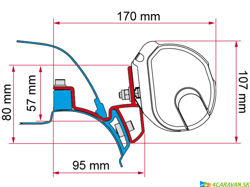 Adapter F35 VW T5/T6 California