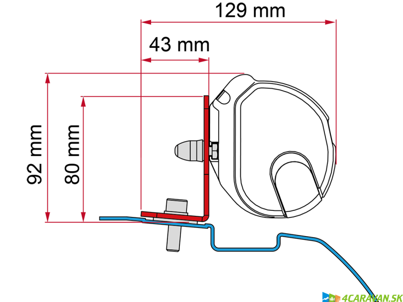 Adapter F35 Kit  Nissan NV200 / Evalia / Mitsubishi Delica