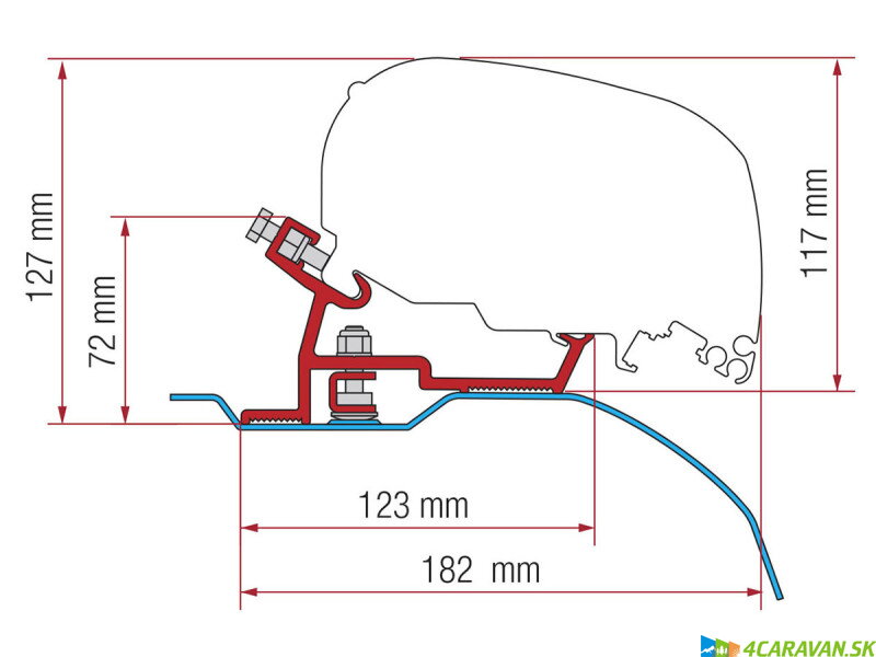 Adapter F80-F65 FD ab 07 čierna