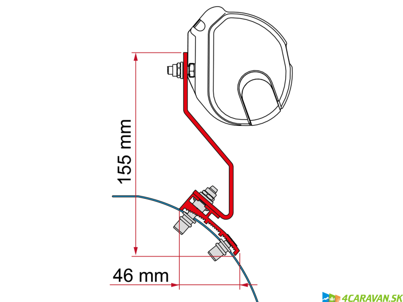 Adapter Kit Caddy Maxi Lift Roof