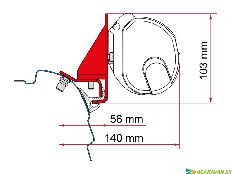 Adapter F35 Kit Combi Rail Bracket (Brandrup / Vamoose)