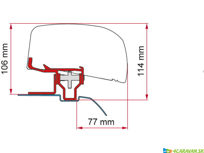 Adapter F40 Kit-NV 200 Total Black