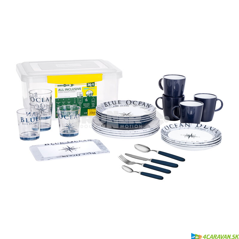 Brunner ALL INCLUSIVE BLUE OCEAN – 36-dielna sada riadu s boxom