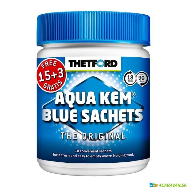 Aqua Kem Blue Sachets –  15+3 dávky