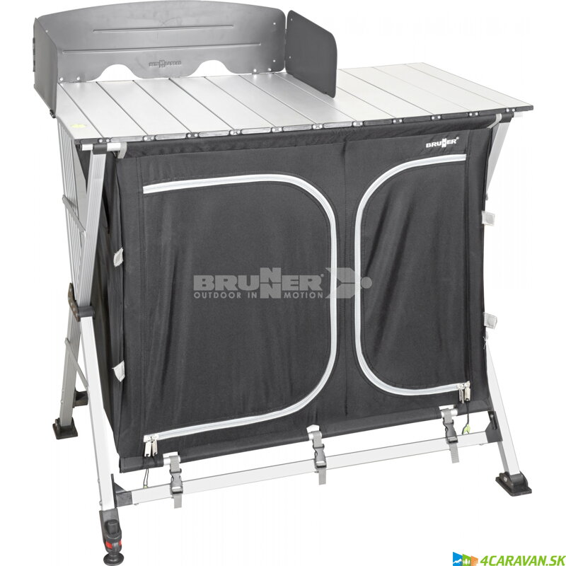 Brunner AZABACHE CT -alu kempingová skrinka s pracovnou doskou