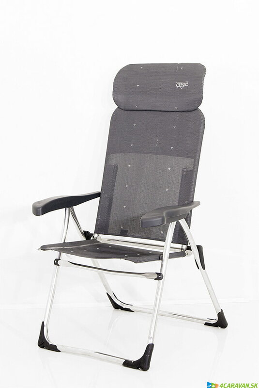 Skladacie kreslo Crespo Compact – extra ploché, hliníkové