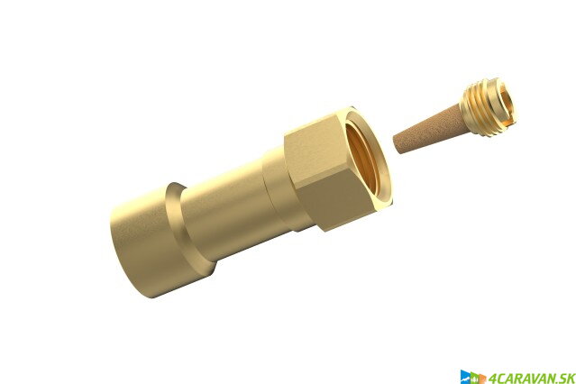 Adaptér na priame tankovanie DREHMEISTER LPG so sintrovým filtrom pre znovu naplniteľné plynové fľaše