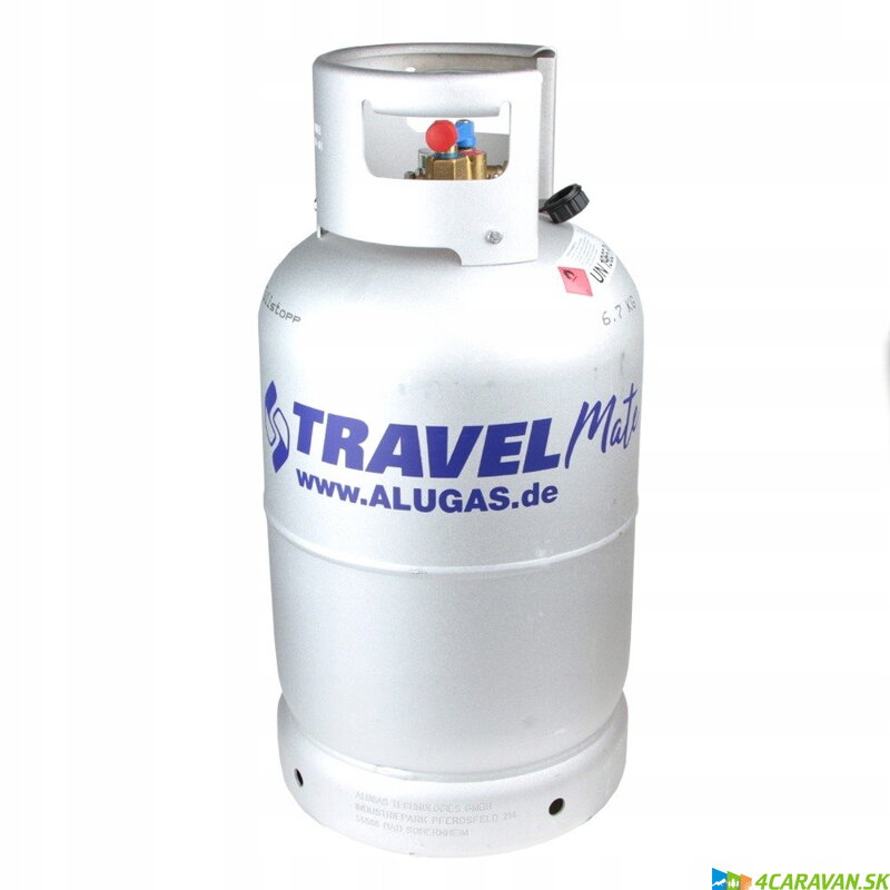 ALUGAS TRAVELMate – tankovacia plynová fľaša 27,2 l s 80 % multiventilom