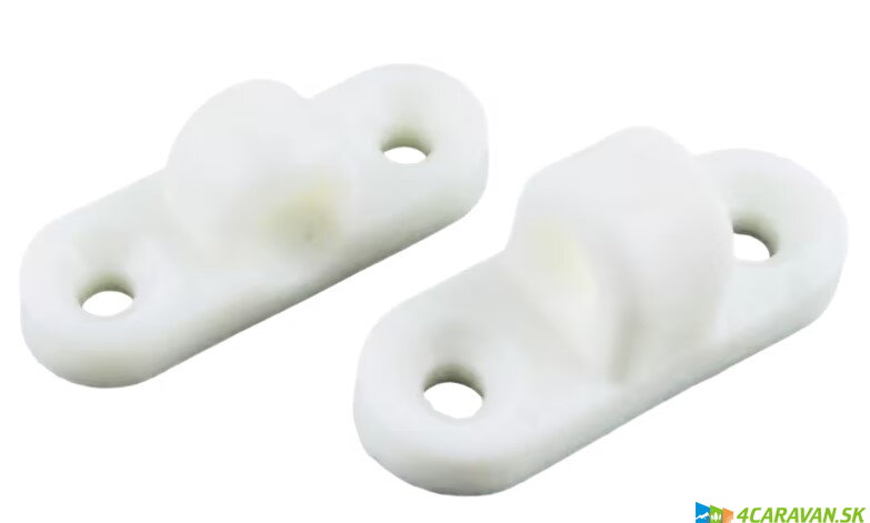 Nástenné očká horizontálne plastové (sada 3 ks)