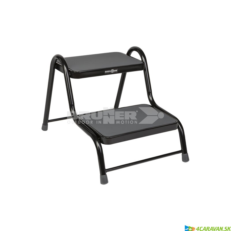 Brunner King Step Double BLACK – dvojstupňový protišmykový schodík