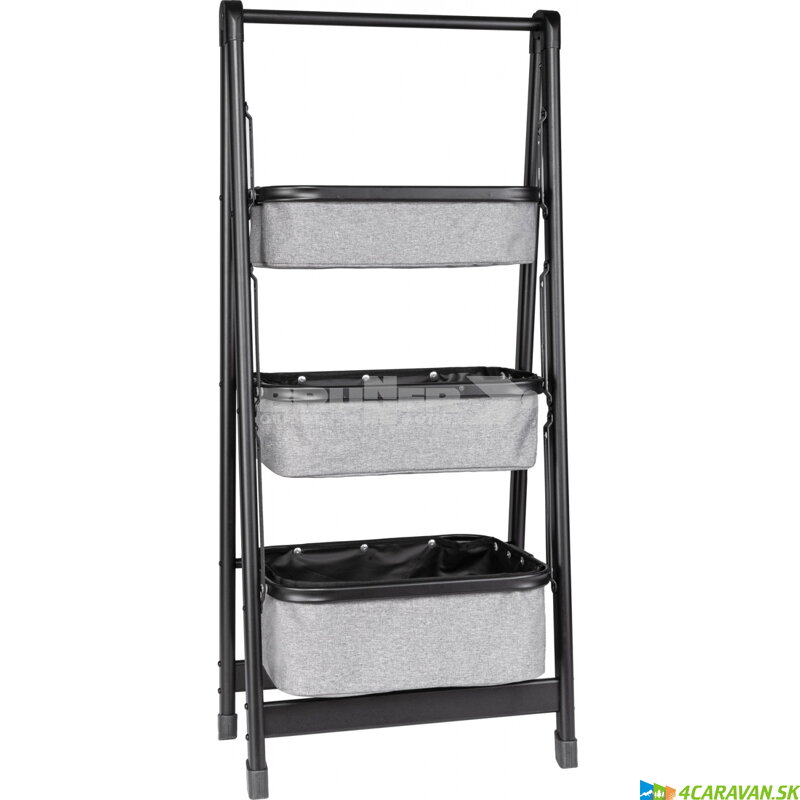 Brunner LATIGA – skladacia kempingová polička s košíkmi