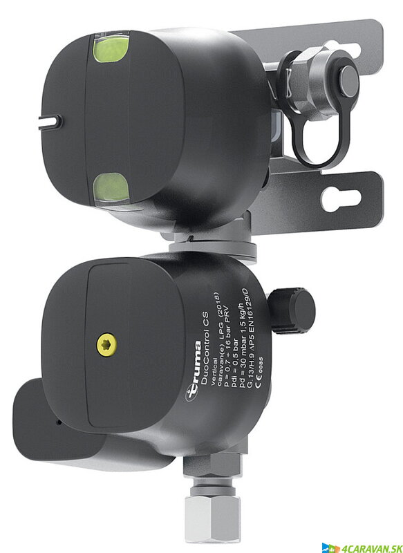 Truma DuoControl CS – vertikálny regulátor tlaku plynu s nárazovým senzorom