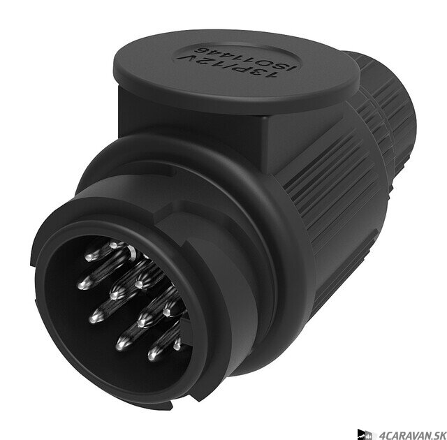 Erich Jäger 13-pólová zástrčka – čierna