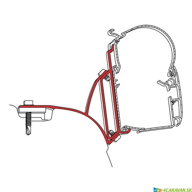 Adaptér DOMETIC – VW T5 Multivan (3-dielna sada)