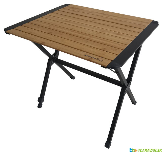 Eurotrail bambusový skladací stôl Chambery S 80 × 63 