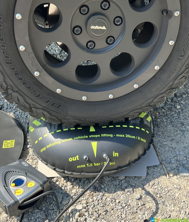 Flat-Jack vyrovnávací vzduchový vankúš Camper 2.0 