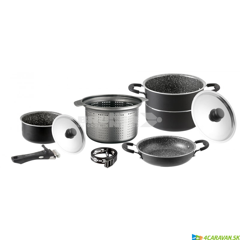 Brunner Pirate 7+1 Ø 22 – Kempingový kuchynský set (8-dielny)