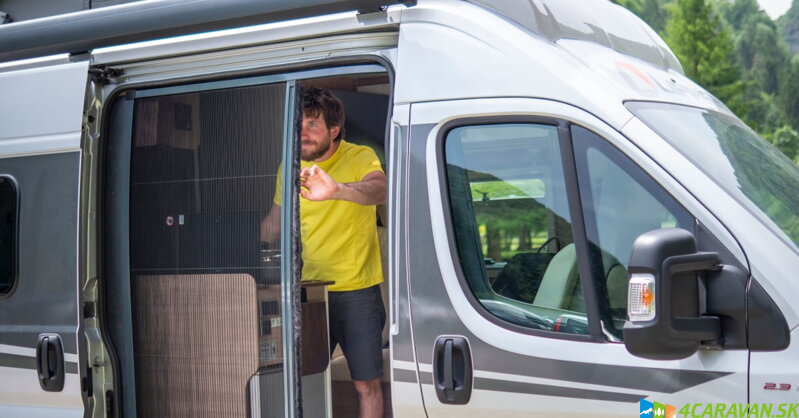 Vanscreen – hliníková posuvná sieťka proti hmyzu pre bočné dvere Fiat Ducato H2/H3 - X250/X290/V8