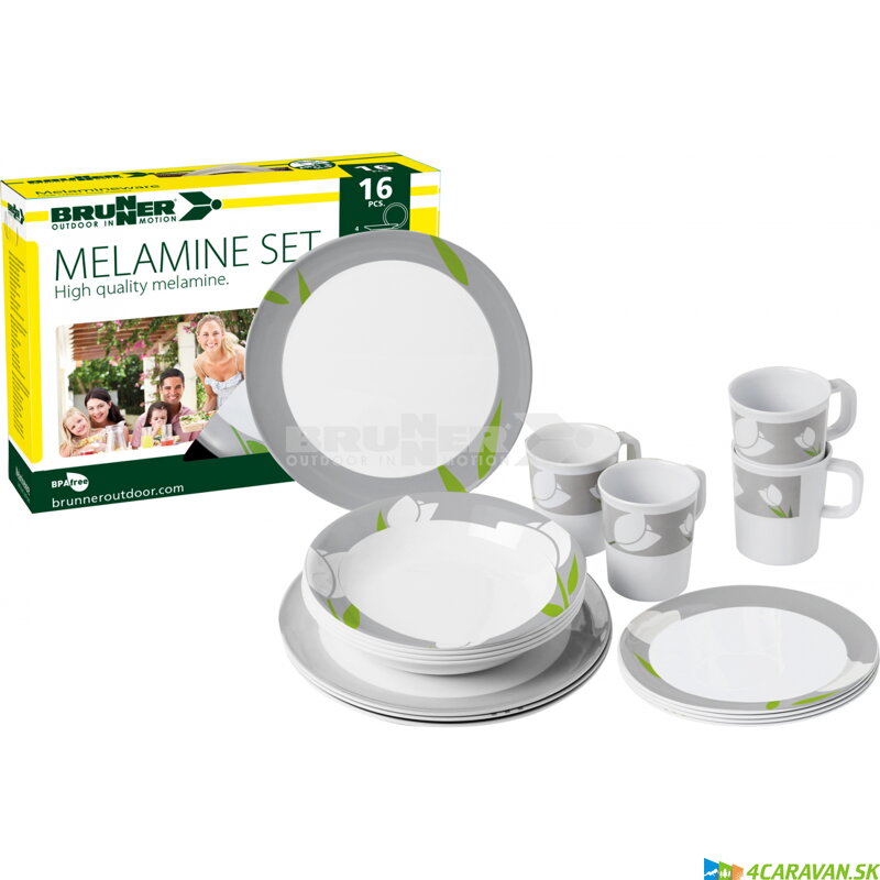 Brunner SET TULIP – 16-dielna sada riadu z melamínu