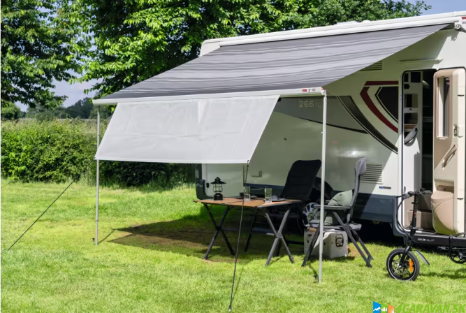 Travellife Sun Blocker Atina – slnečná clona 430 × 80 cm, svetlosivá