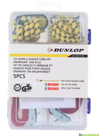 DUNLOP  5‑dielna sada upevňovacích popruhov