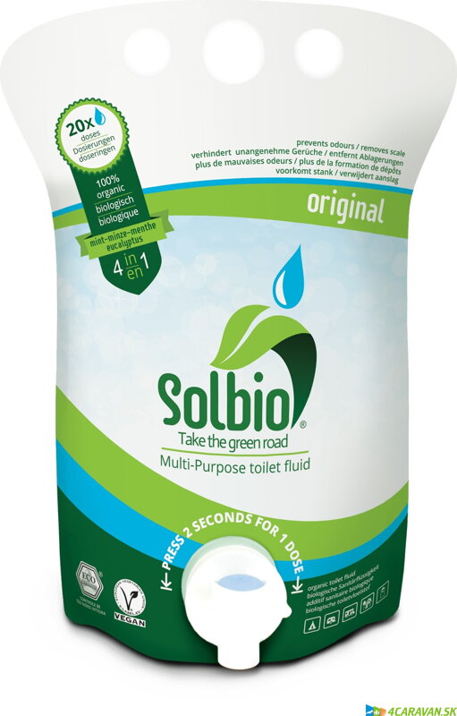 Solbio Original 800 ml – ekologická kvapalina do chemického WC