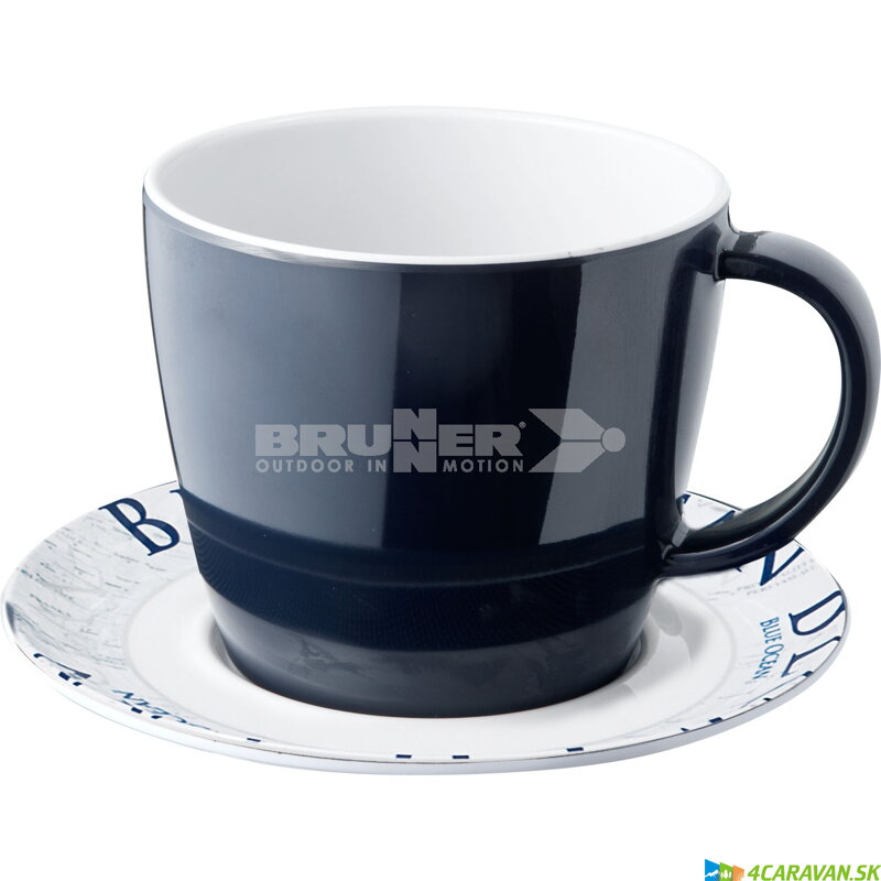 Brunner  – šálka s podšálkou z melamínu