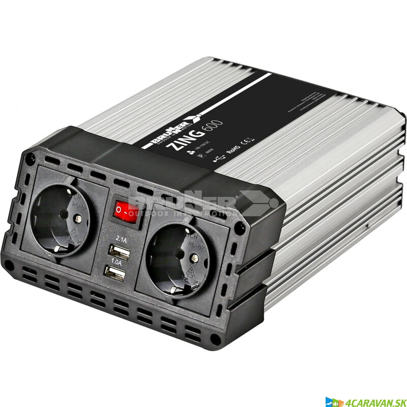 Brunner Zing 600 W – výkonný menič napätia pre karavan