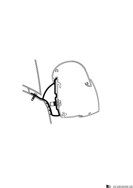 Adapter TO 5102 Hymer Car 302-Ducato H1